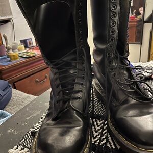 Dr. Martens Black Leather Boots